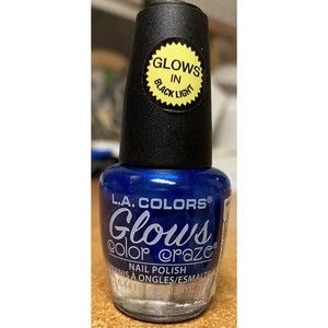 LA Colors Color Craze Glows Nail Polish -13ml 0.44oz-  #68246 Wave Length NEW